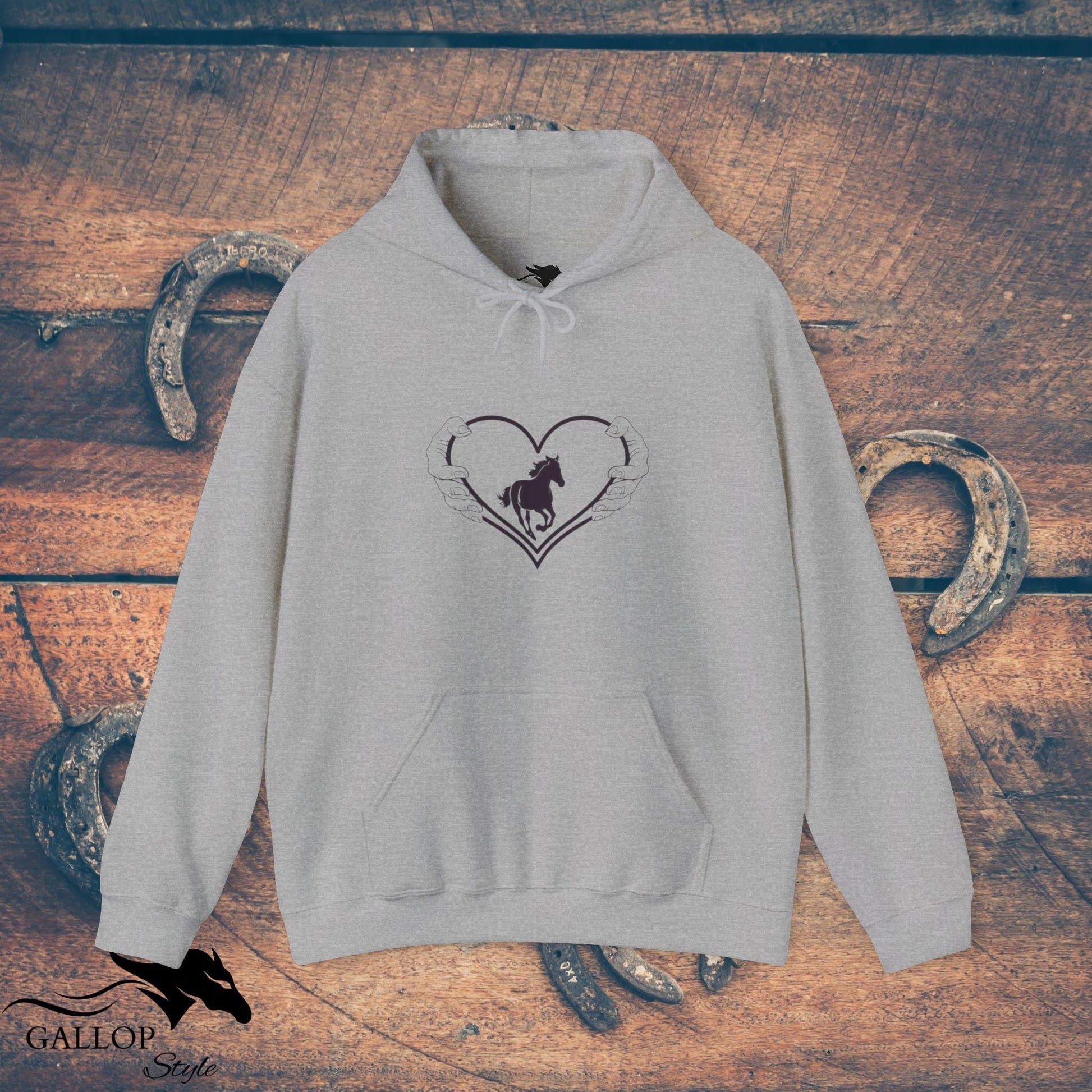 Hoodie Sport Grey / S Love a Horse Unisex Hoodie GS_31