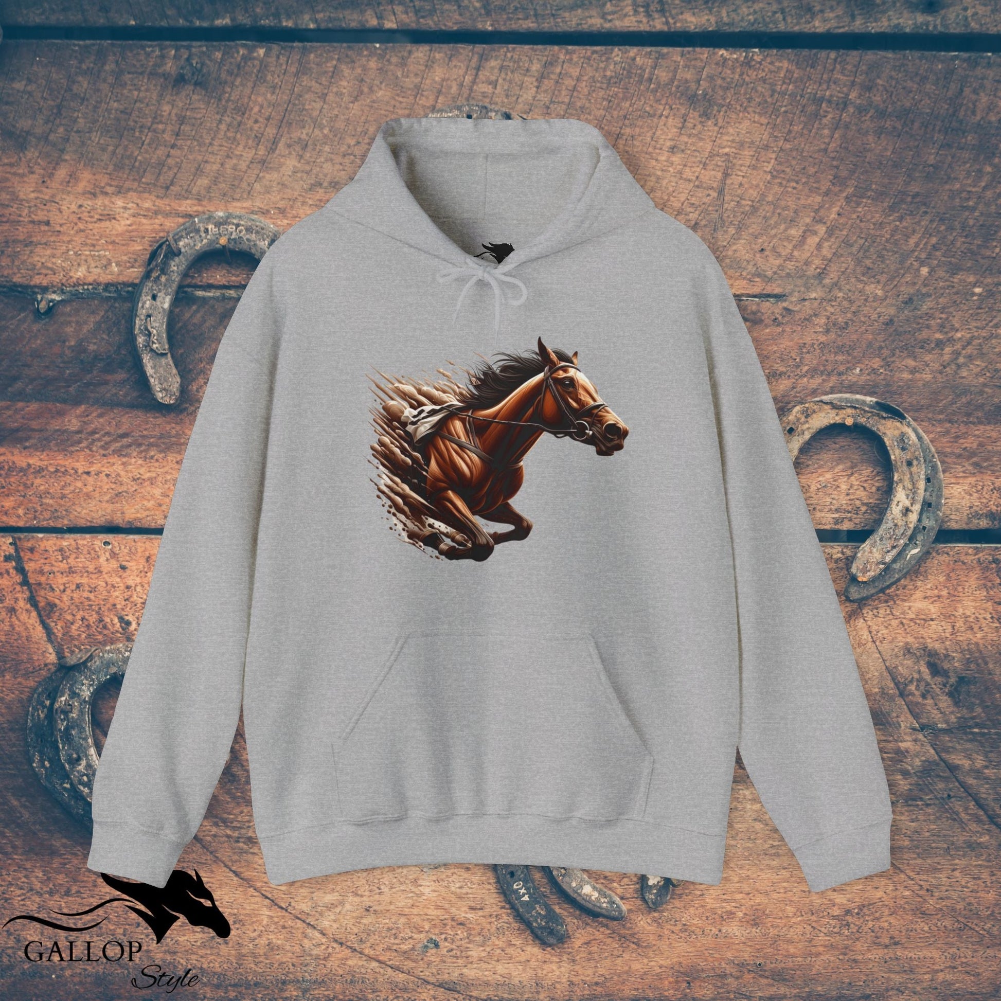 Hoodie Sport Grey / S Race Horse Break Out Unisex Hoodie GS_8