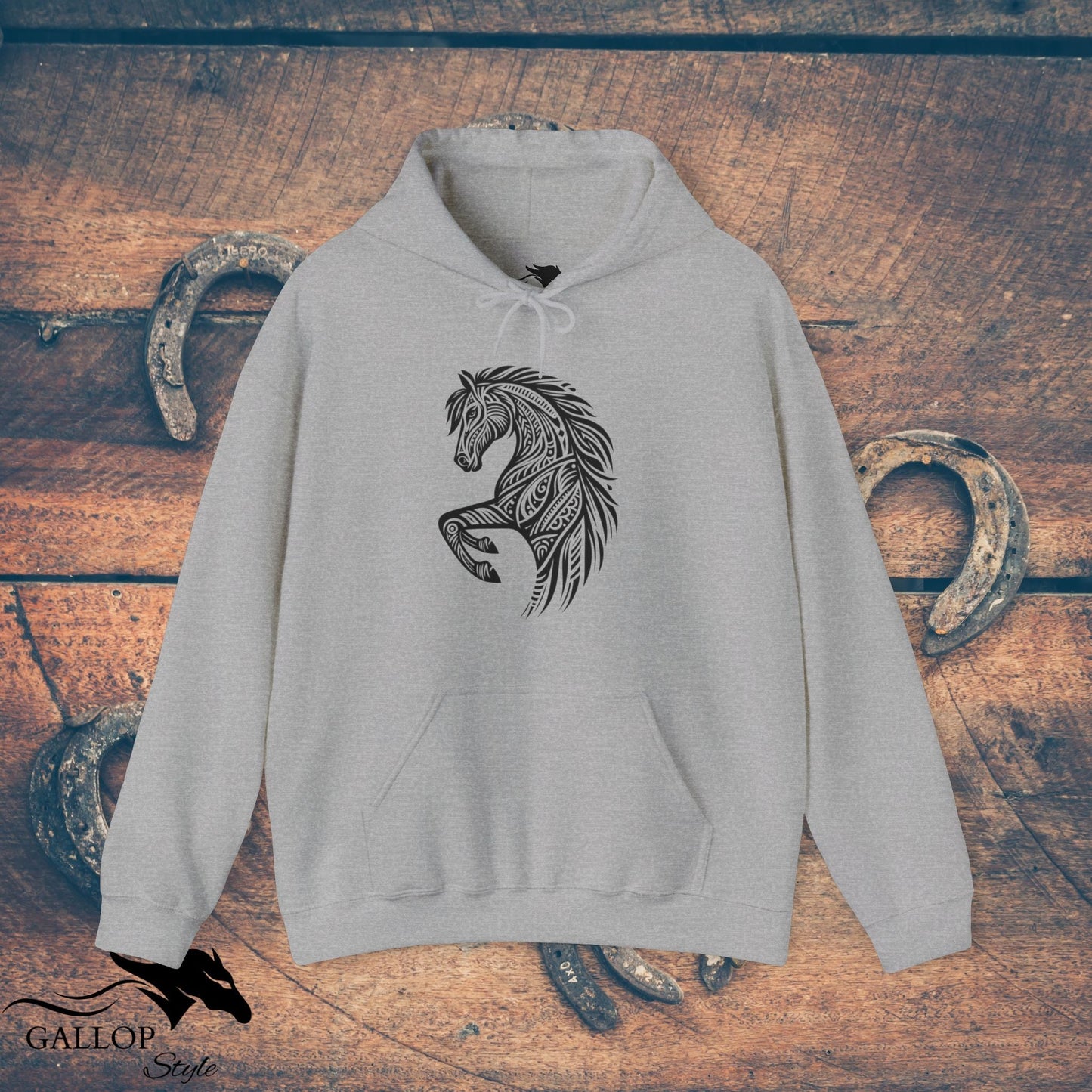 Hoodie Sport Grey / S Tribal Horse Head Unisex Hoodie GS_29