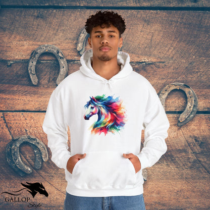 Hoodie Vibrant Water Color Horse Unisex Hoodie GS_43