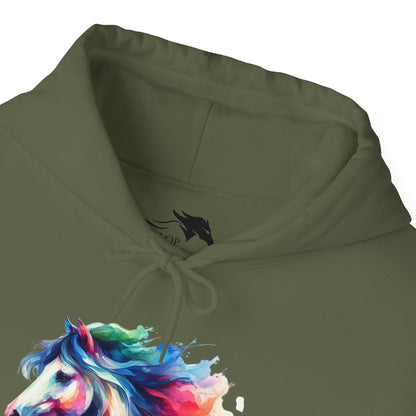 Hoodie Vibrant Water Color Horse Unisex Hoodie GS_43