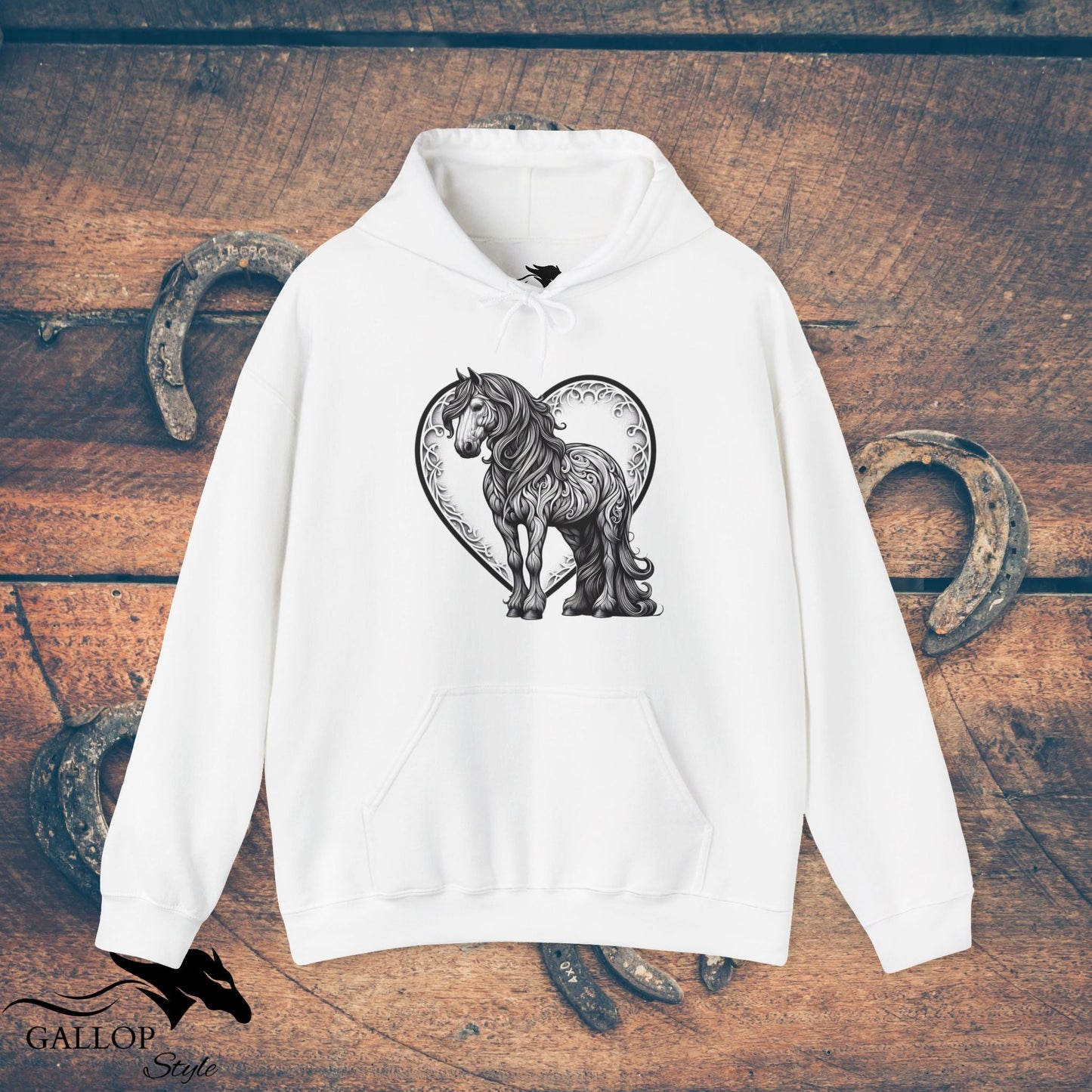 Hoodie White / S Paisley Horse Love Unisex Hoodie GS_37