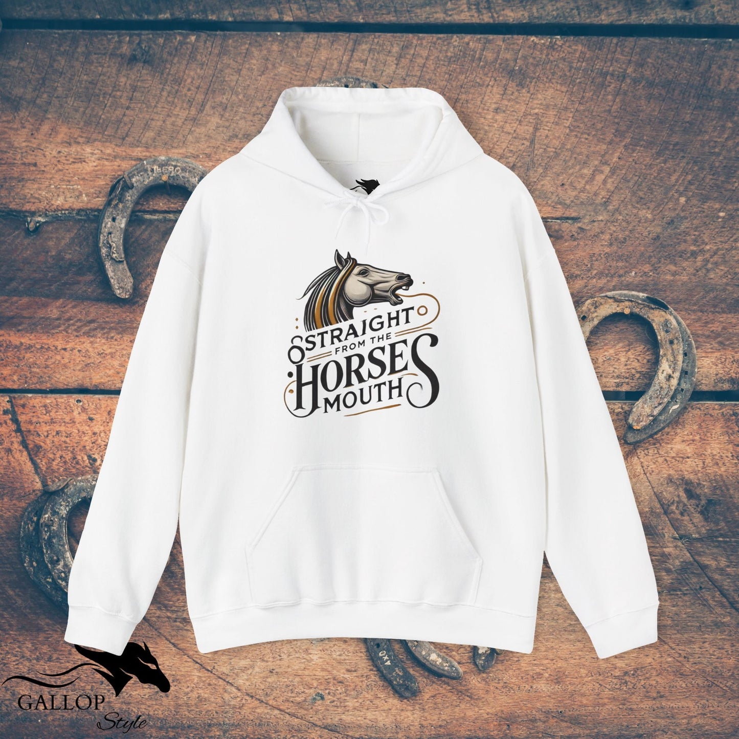 Hoodie White / S Straight from Horses Mouth Unisex Hoodie GS_11