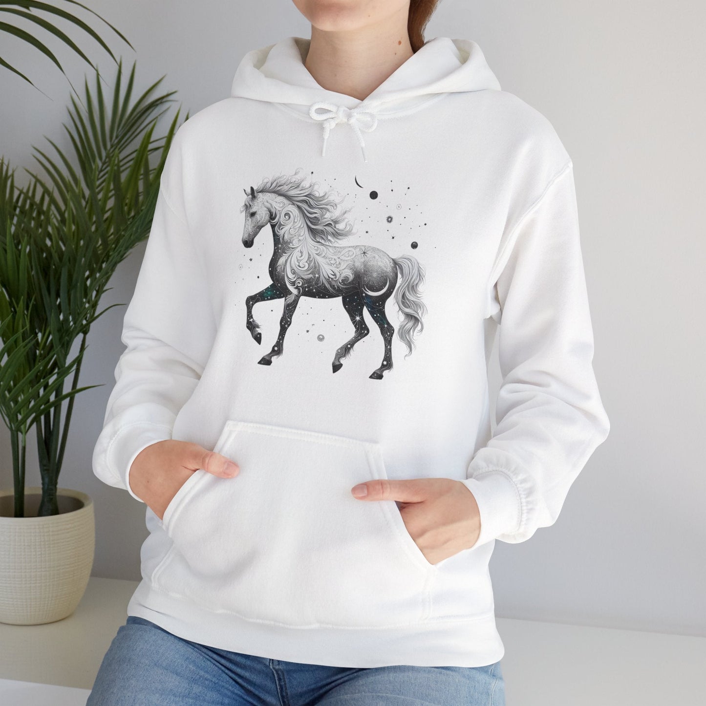 Hoodies & Sweatshirts Celestial Paisley Horse Stars T-Shirt Unisex Hoodie GS_50