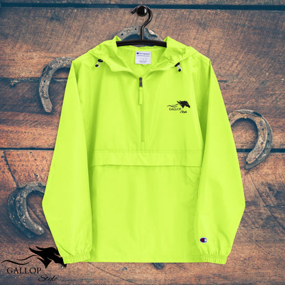 Safety Green / S Gallop Style Embroidered Champion Packable Jacket