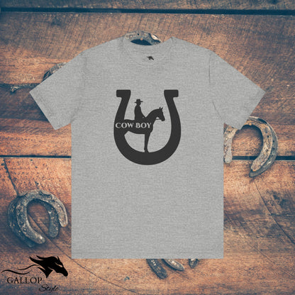 T-Shirt Athletic Heather / S Cowboy Horseshoe T-Shirt GS_46