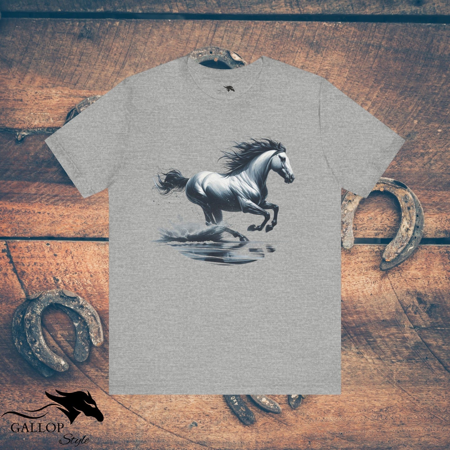 T-Shirt Athletic Heather / S Galloping Water T-Shirt GS_30