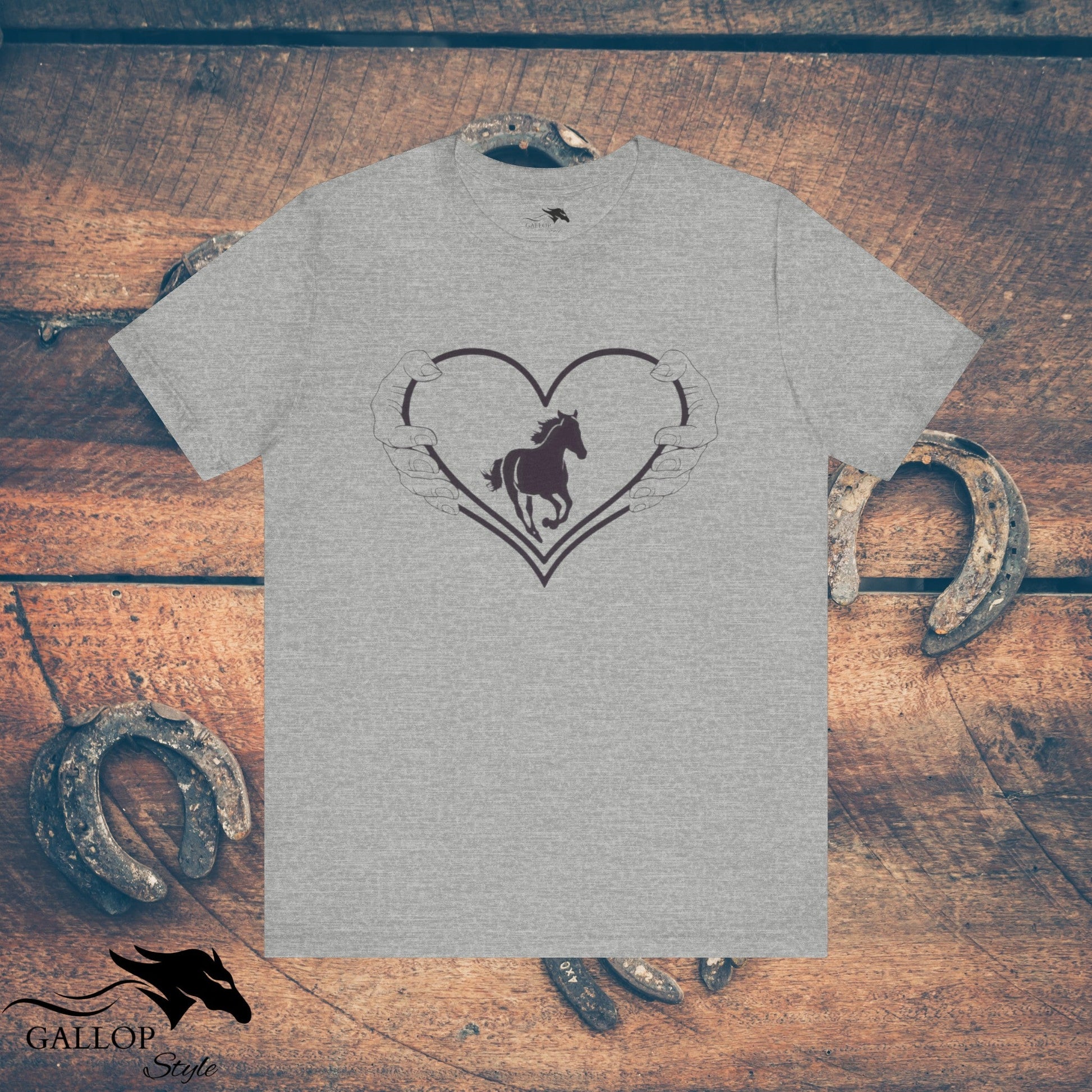 T-Shirt Athletic Heather / S Love a Horse T-Shirt GS_31