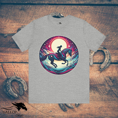 T-Shirt Athletic Heather / S Lunar Horse & Rider Modern GS_6 T-Shirt