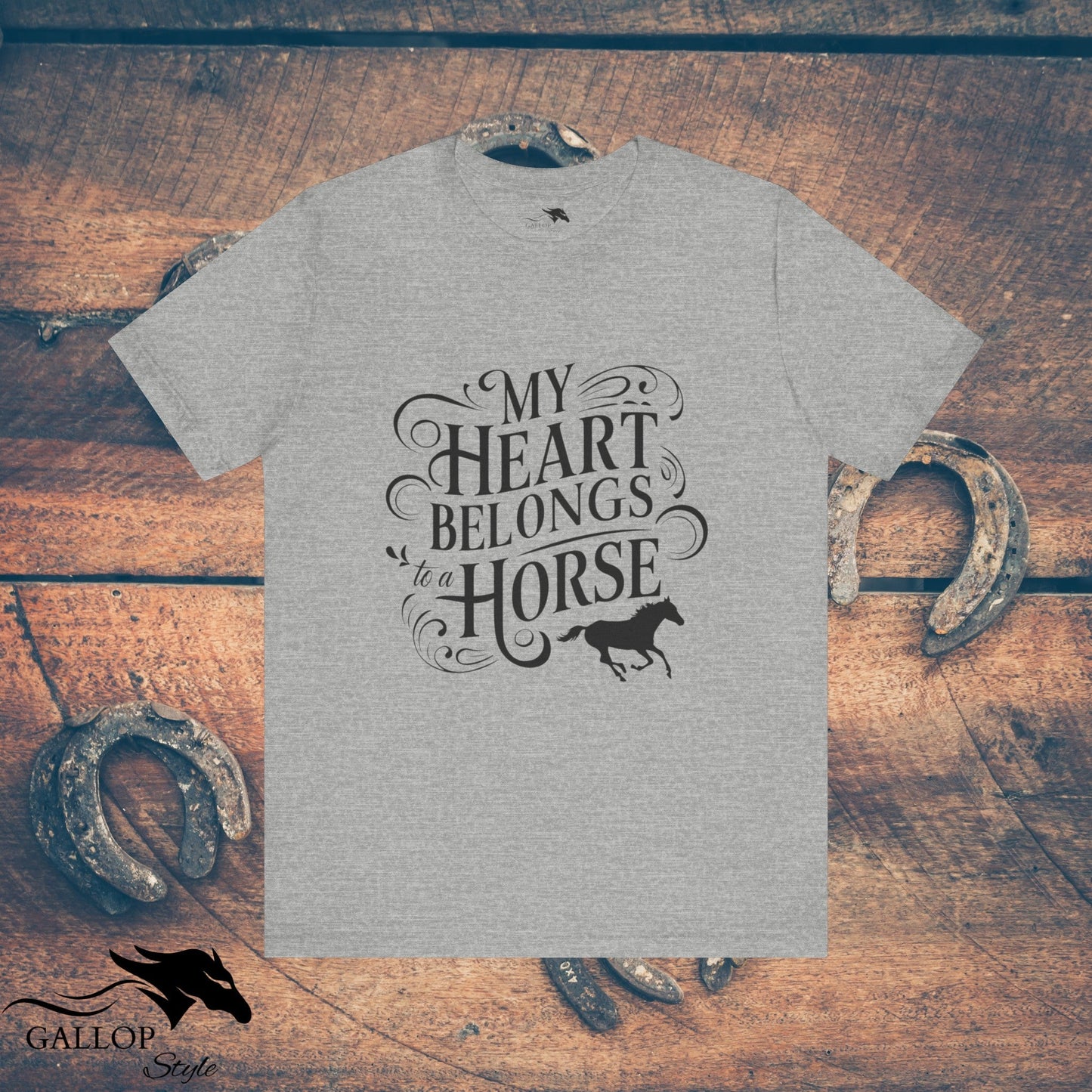 T-Shirt Athletic Heather / S My Heart Belongs Vintage T-Shirt GS_24