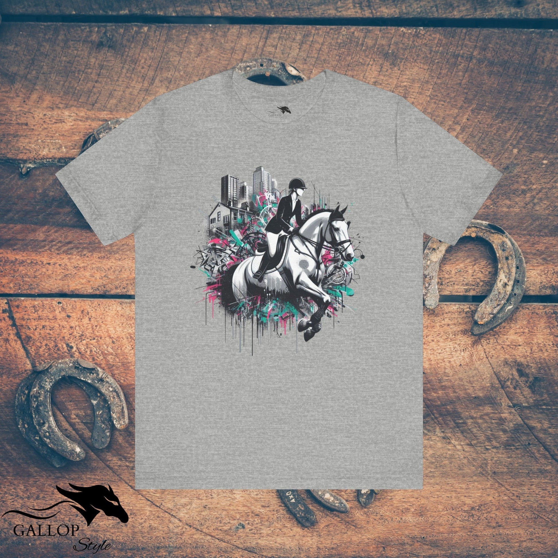 T-Shirt Athletic Heather / S Urban Pastel Horse & Rider GS_4 T-Shirt