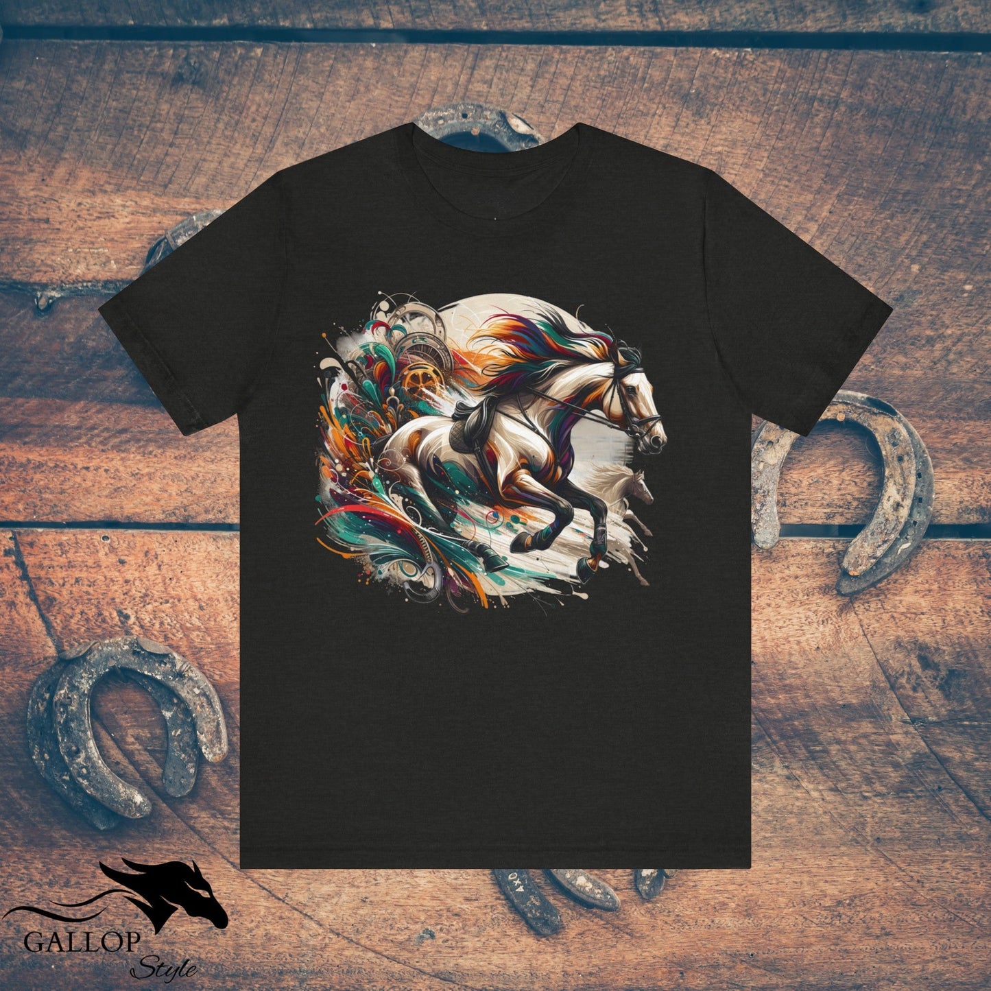 T-Shirt Black Heather / S BOHO Style Wild Horses GS_3 T-Shirt