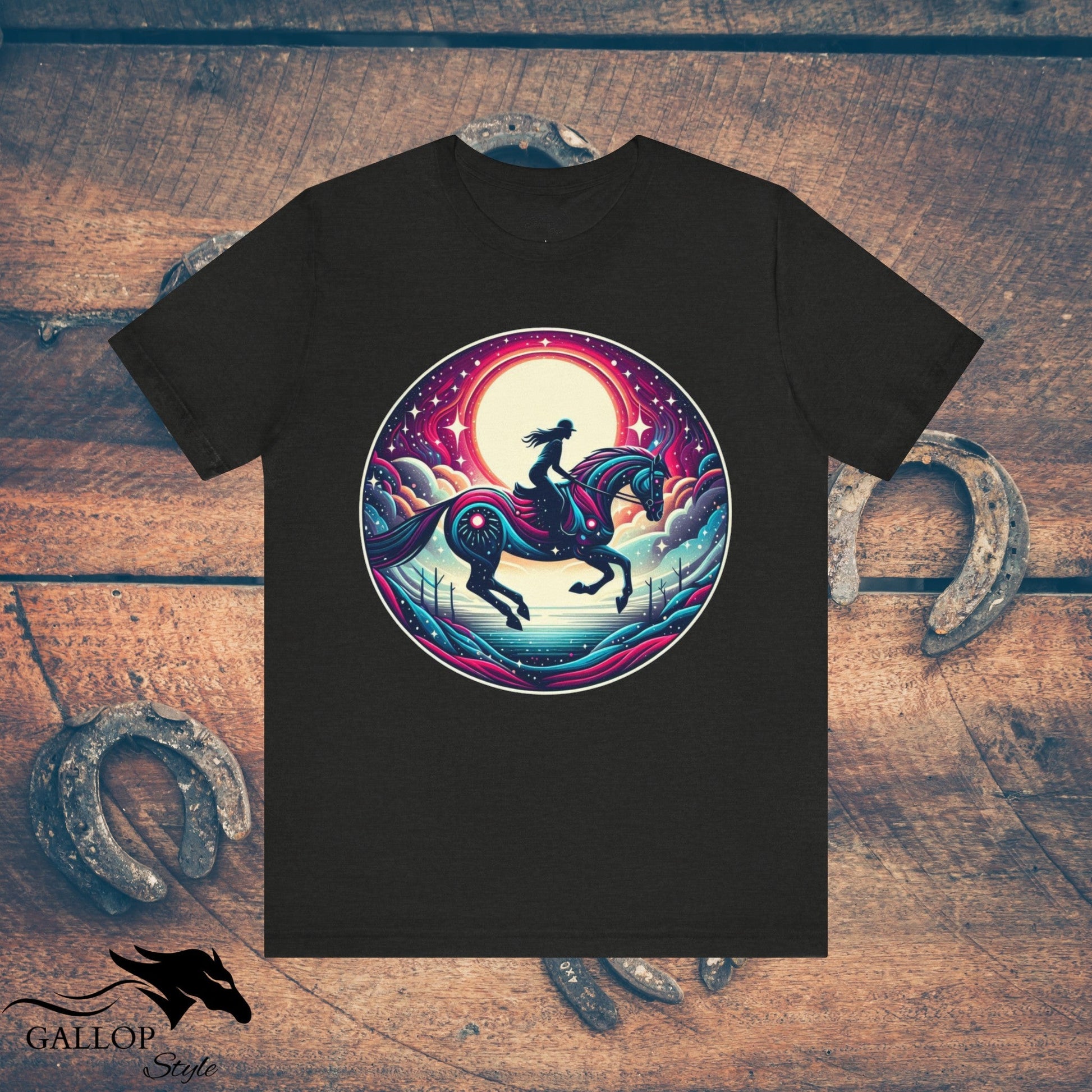 T-Shirt Black Heather / S Lunar Horse & Rider Modern GS_6 T-Shirt