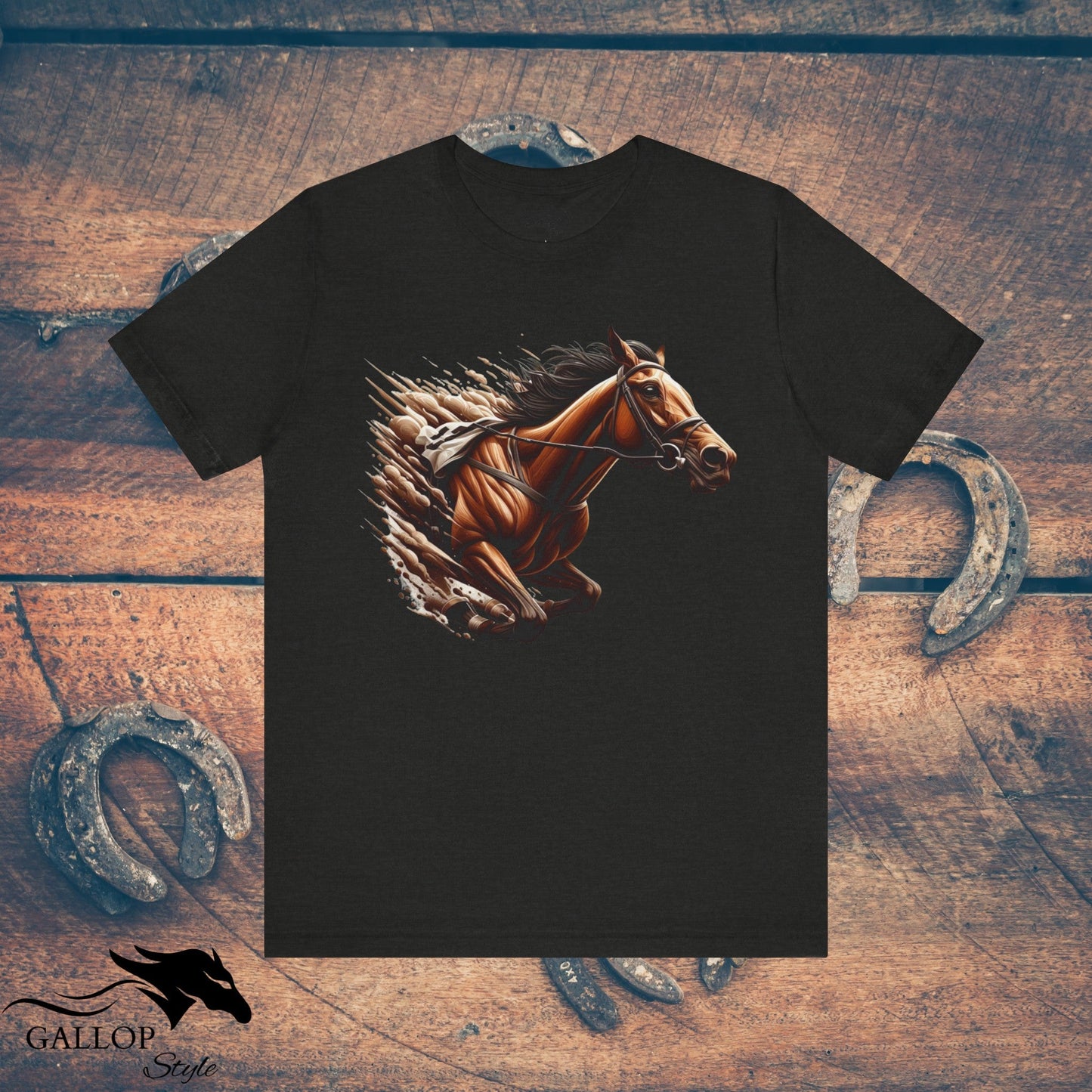 T-Shirt Black Heather / S Race Horse Break Out T-Shirt GS_8