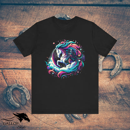 T-Shirt Black / S Celestial Horse & Rider T-Shirt GS_18