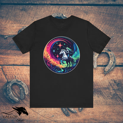 T-Shirt Black / S Cosmic Horse & Rider T-Shirt GS_35