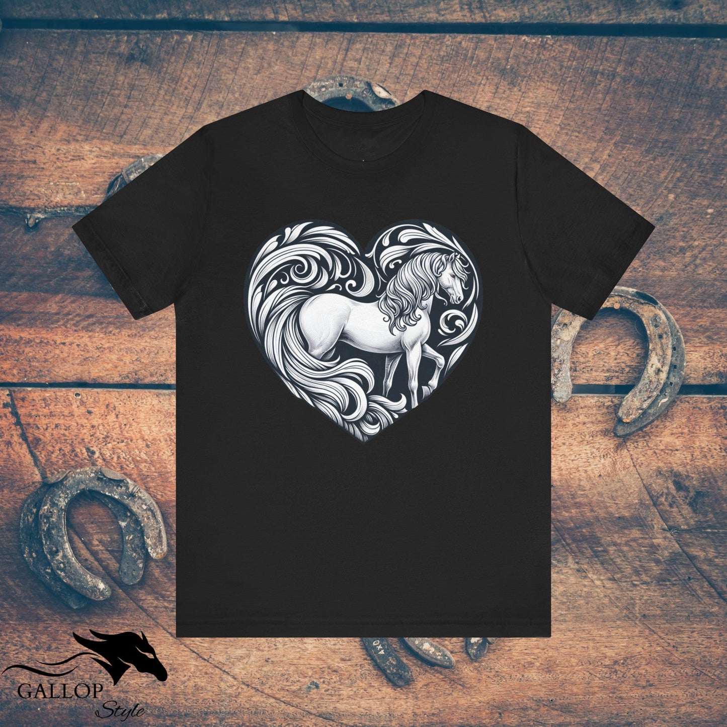 T-Shirt Black / S Horse in Heart T-Shirt GS_25