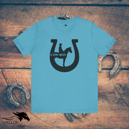 T-Shirt Heather Aqua / S Cowboy Horseshoe T-Shirt GS_46