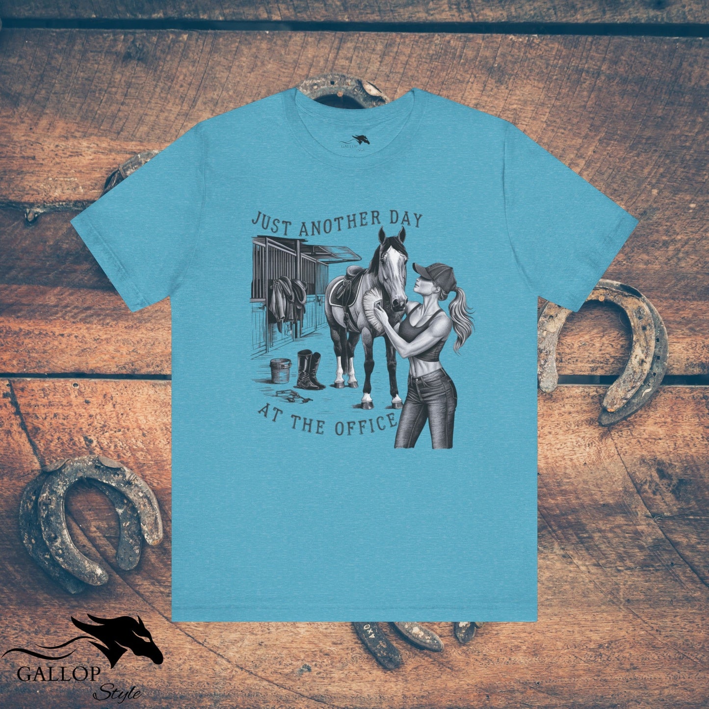 T-Shirt Heather Aqua / S Just Another Day at the Office T-Shirt GS_21