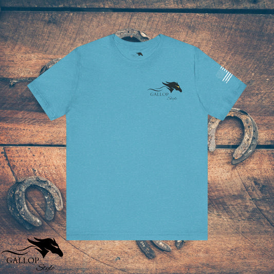 T-Shirt Heather Aqua / S Premium Wild Horses Multi Print T-Shirt GS_16