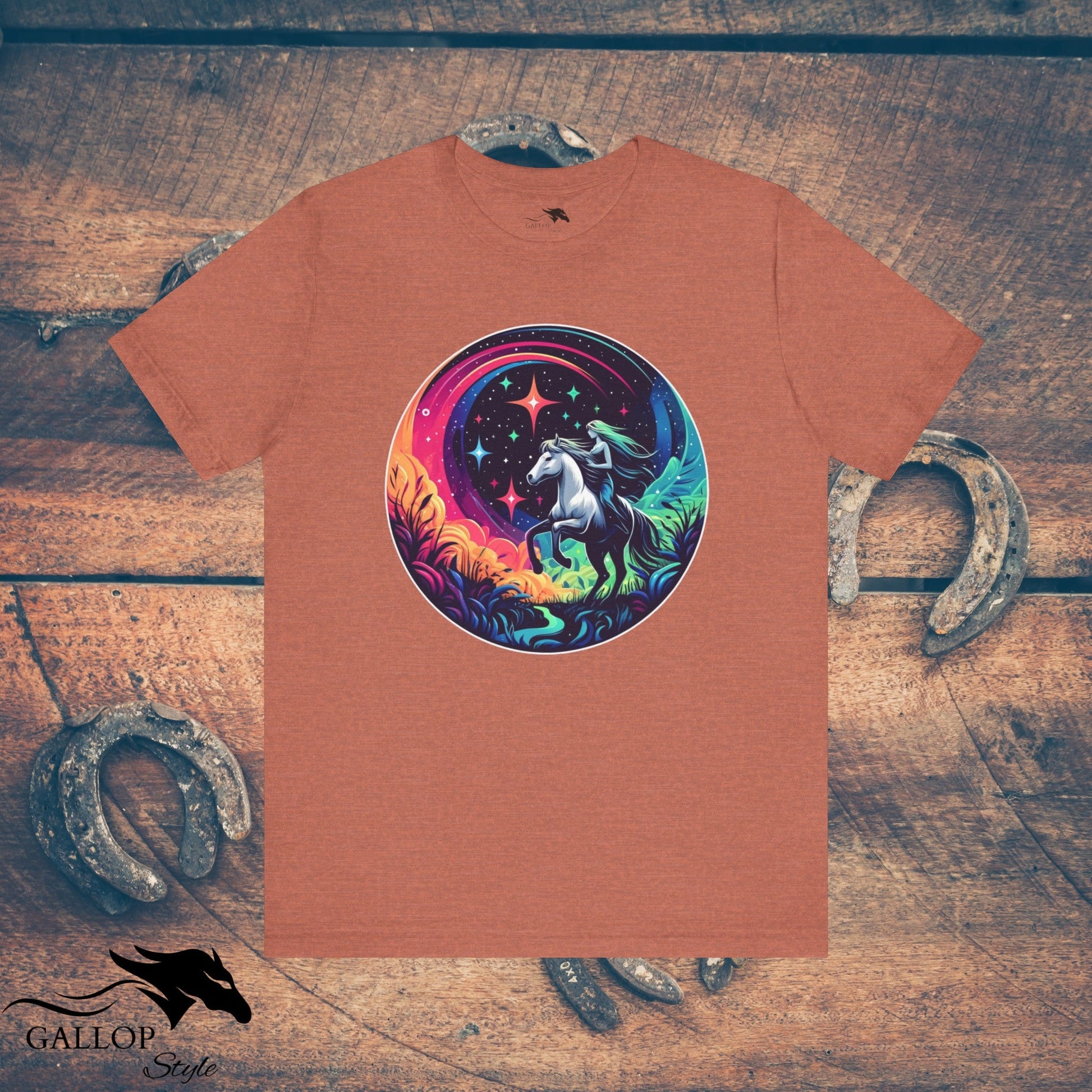 T-Shirt Heather Clay / S Cosmic Horse & Rider T-Shirt GS_35