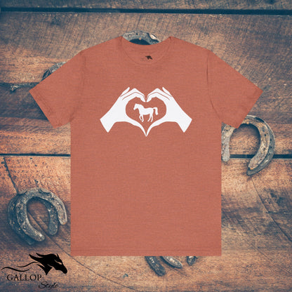 T-Shirt Heather Clay / S Heart Hands Horses T-Shirt GS_34