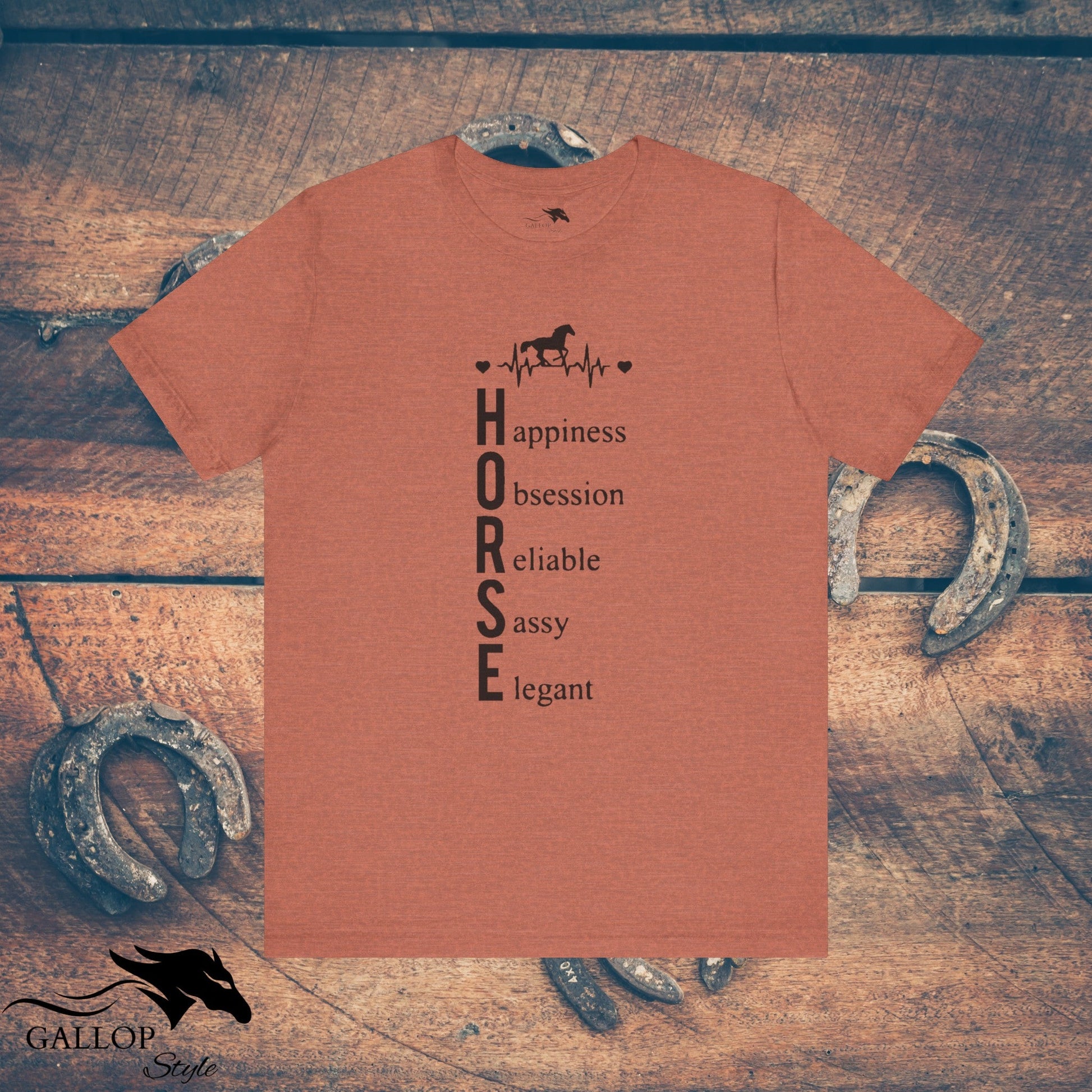 T-Shirt Heather Clay / S Heartbeat Horse Definition T-Shirt GS_47