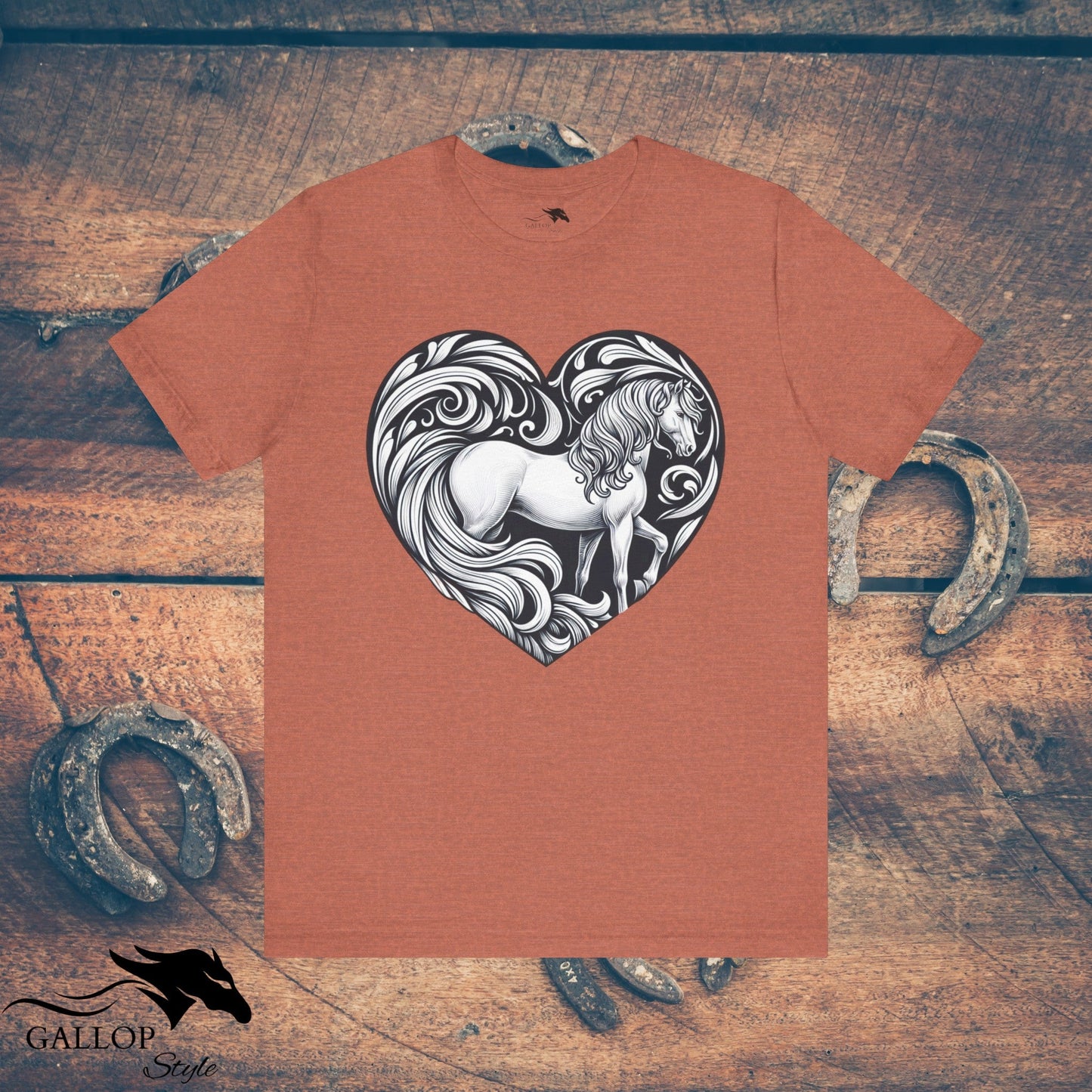 T-Shirt Heather Clay / S Horse in Heart T-Shirt GS_25