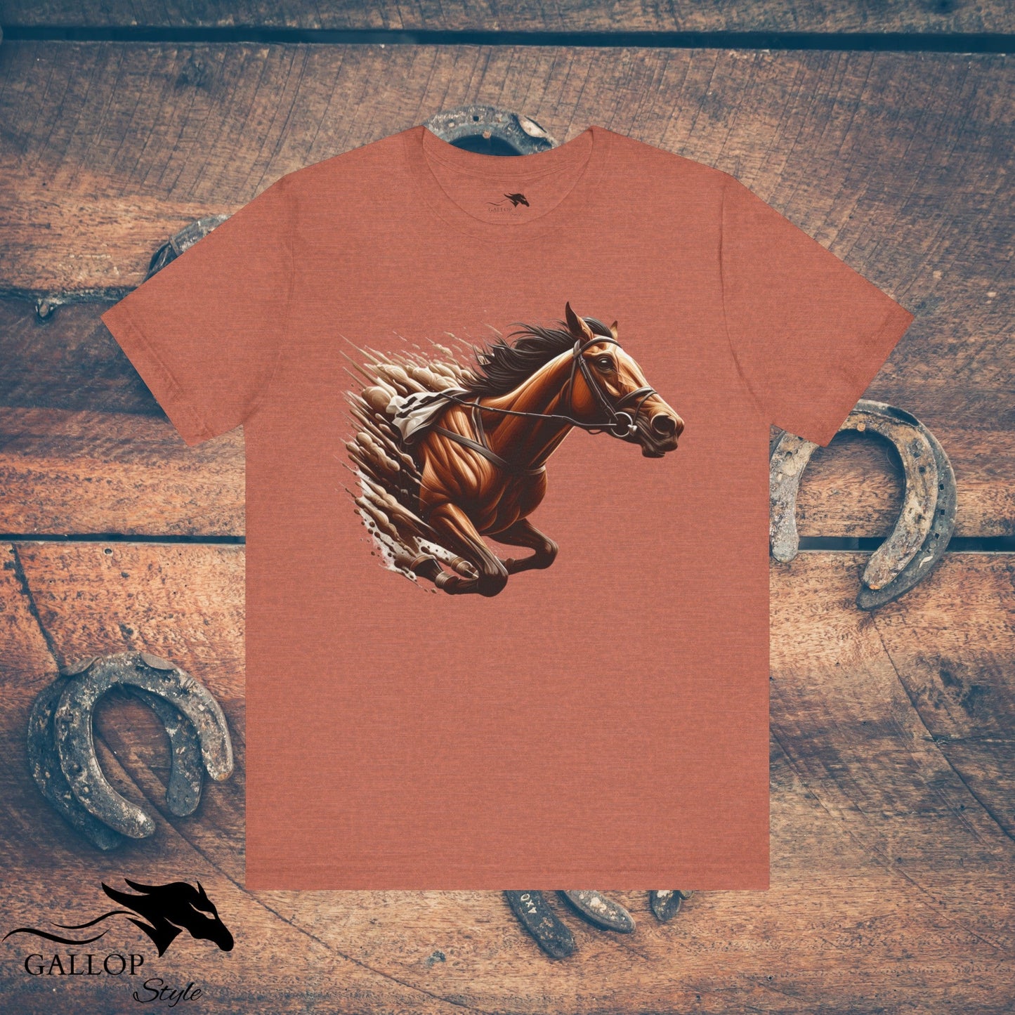 T-Shirt Heather Clay / S Race Horse Break Out T-Shirt GS_8