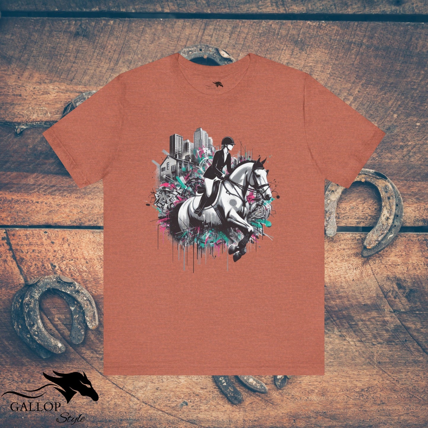 T-Shirt Heather Clay / S Urban Pastel Horse & Rider GS_4 T-Shirt