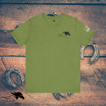 T-Shirt Heather Green / S Premium Barefoot and Bareback 2  Multi Print T-Shirt GS_49