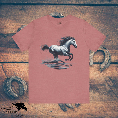 T-Shirt Heather Mauve / S Galloping Water T-Shirt GS_30