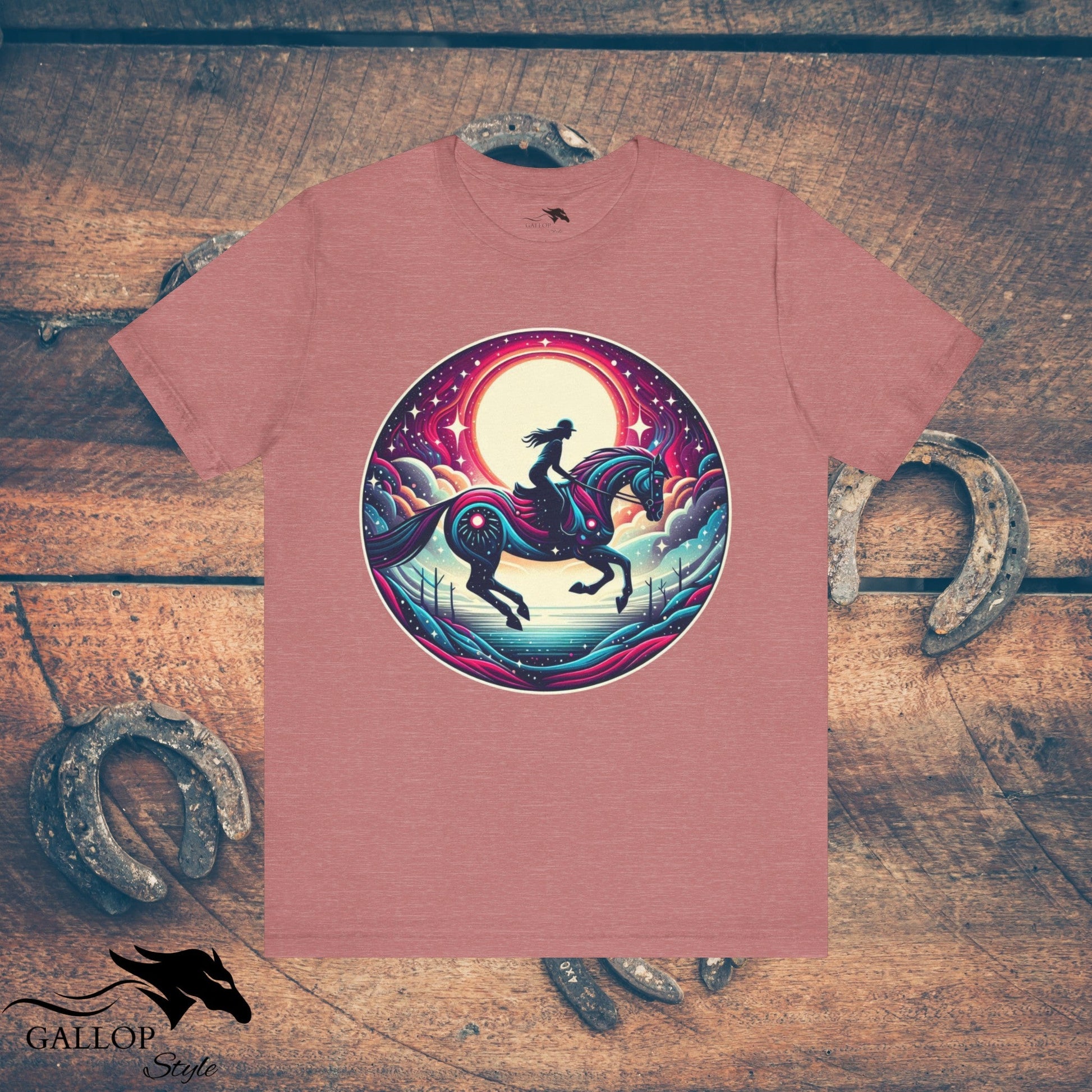 T-Shirt Heather Mauve / S Lunar Horse & Rider Modern GS_6 T-Shirt