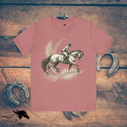 T-Shirt Heather Mauve / S Majestic Horse & Rider Ferns T-Shirt GS_5