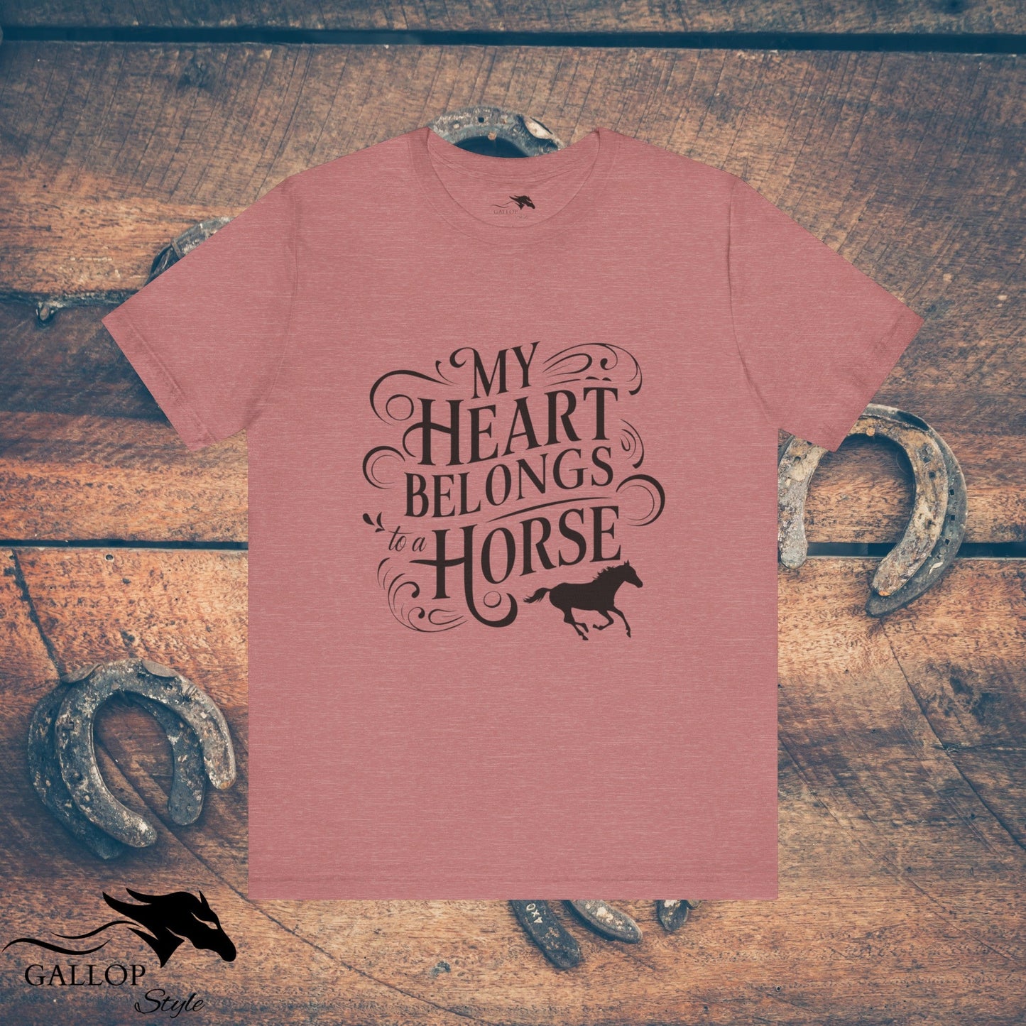 T-Shirt Heather Mauve / S My Heart Belongs Vintage T-Shirt GS_24