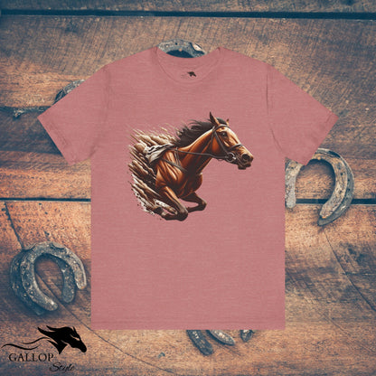 T-Shirt Heather Mauve / S Race Horse Break Out T-Shirt GS_8