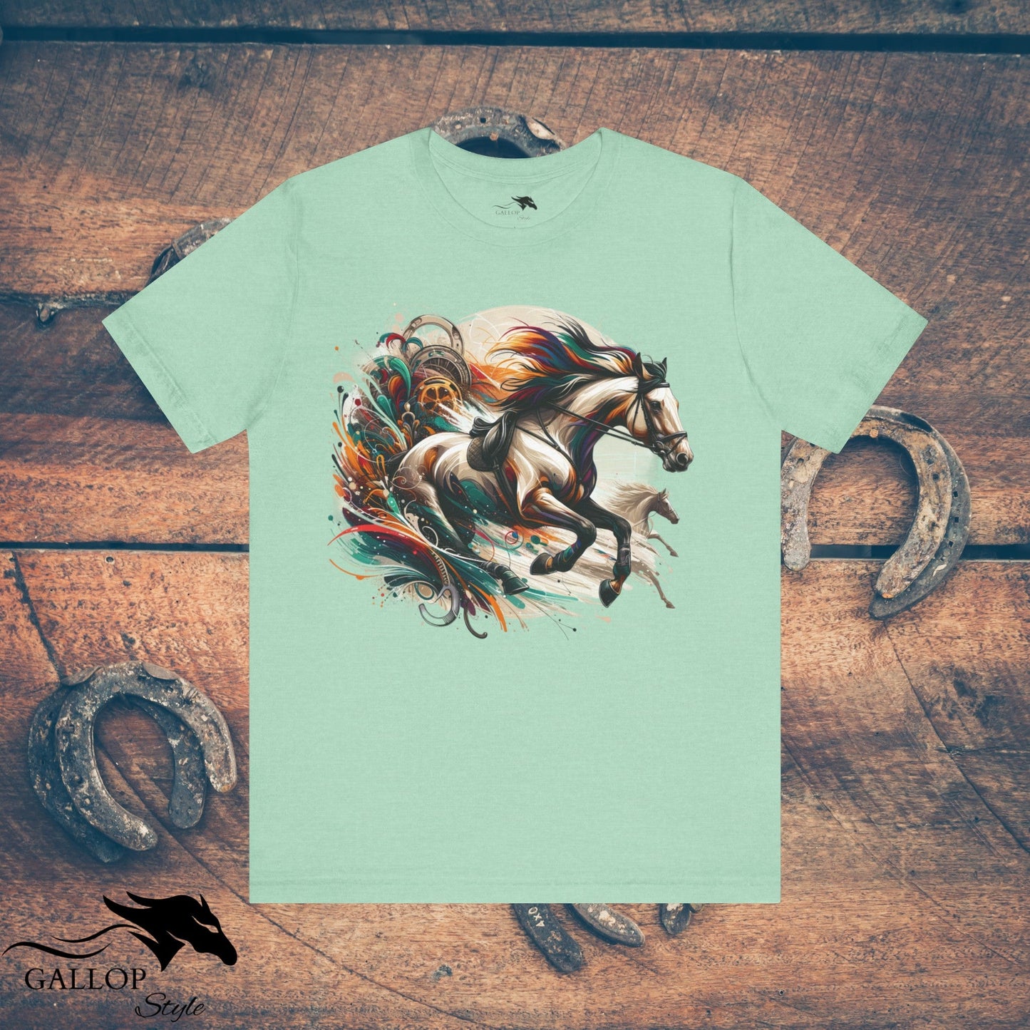 T-Shirt Heather Mint / S BOHO Style Wild Horses GS_3 T-Shirt