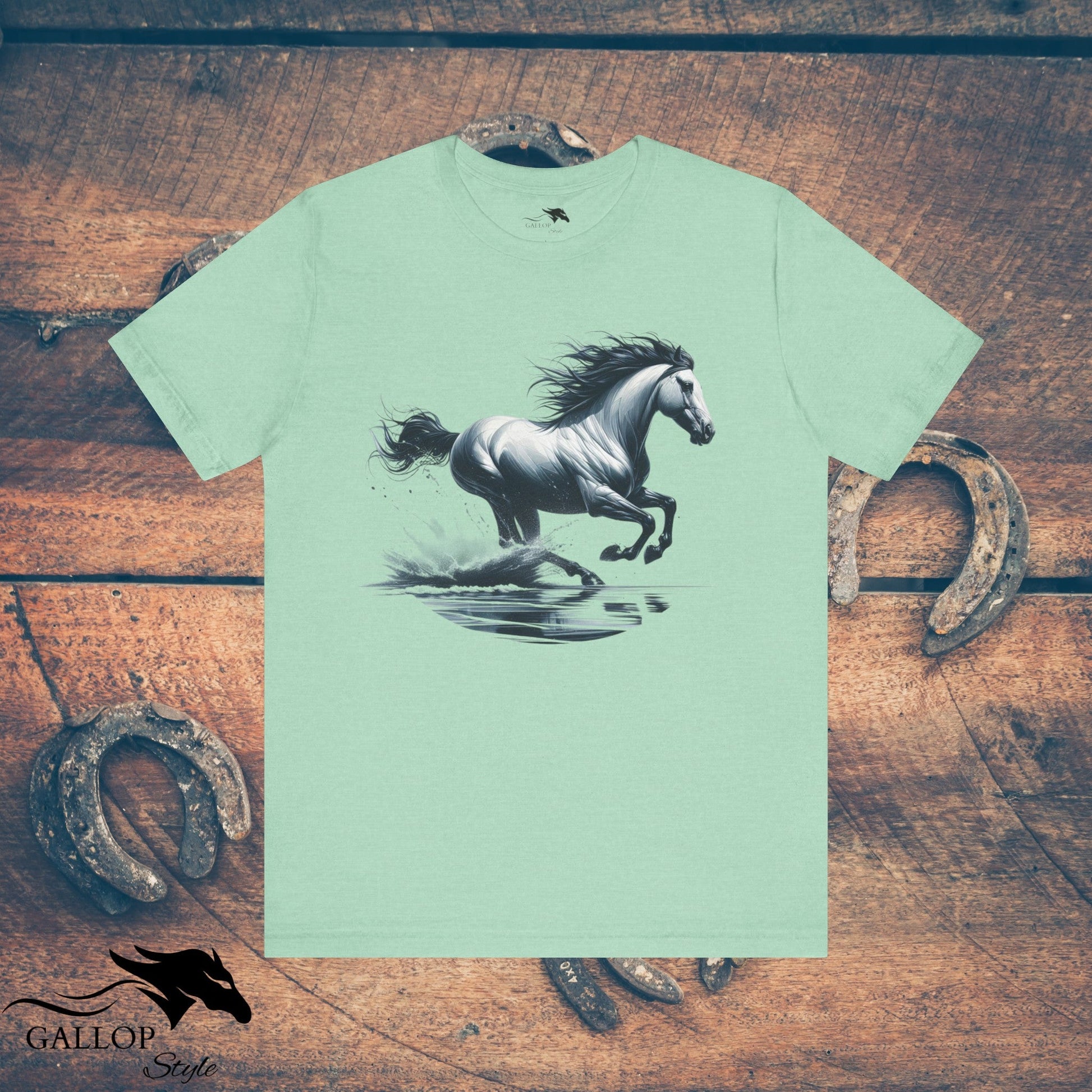 T-Shirt Heather Mint / S Galloping Water T-Shirt GS_30