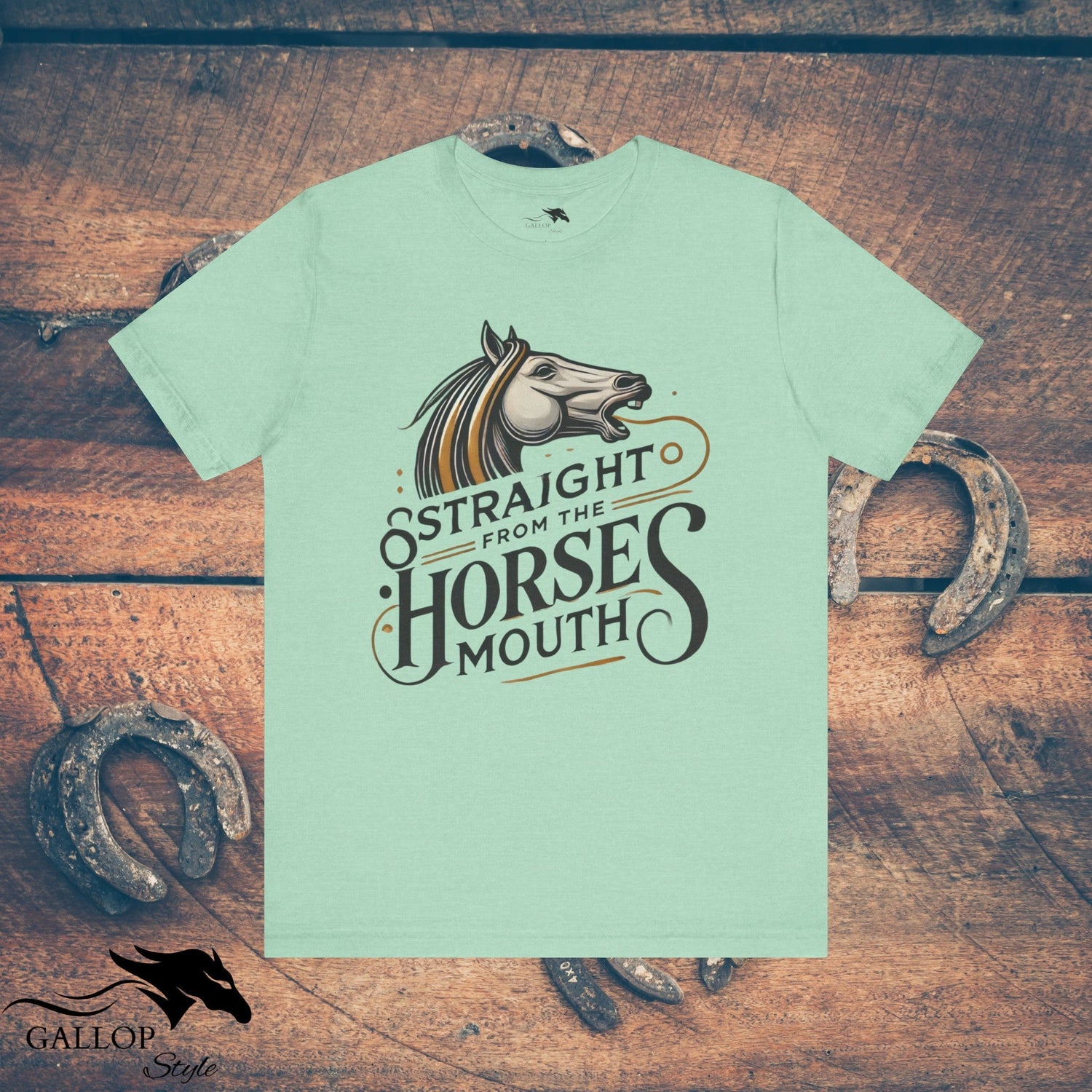 T-Shirt Heather Mint / S Straight from Horses Mouth T-Shirt GS_11