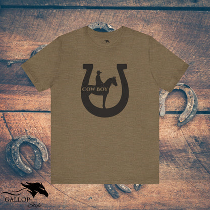 T-Shirt Heather Olive / S Cowboy Horseshoe T-Shirt GS_46