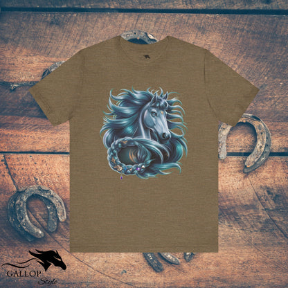 T-Shirt Heather Olive / S Mystical Majesty Blue T-Shirt GS_23