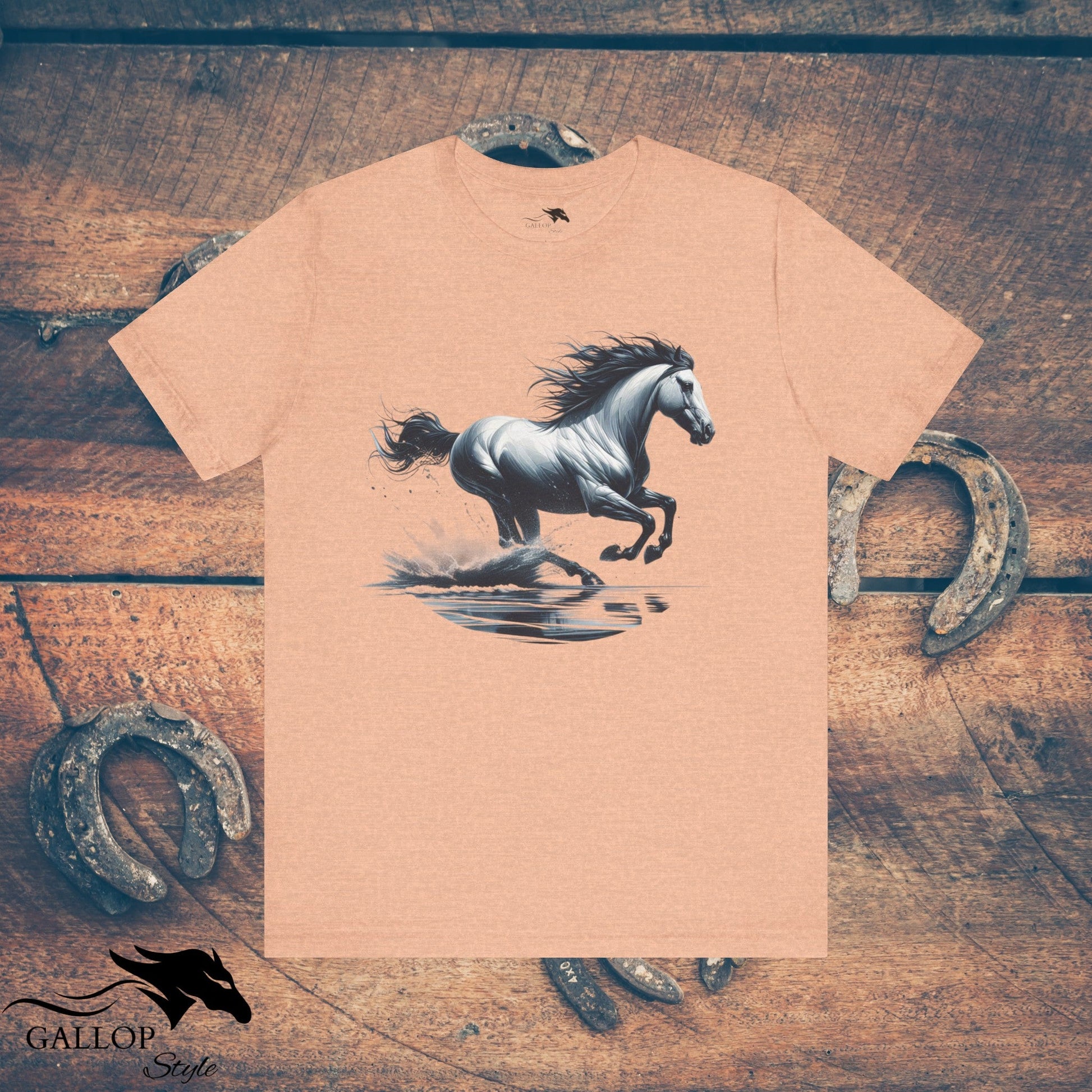 T-Shirt Heather Peach / S Galloping Water T-Shirt GS_30