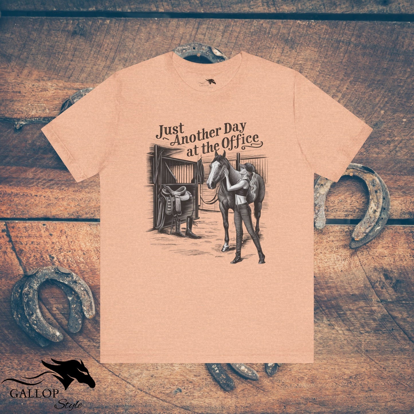 T-Shirt Heather Peach / S Just Another Day at the Office 2 T-Shirt GS_22