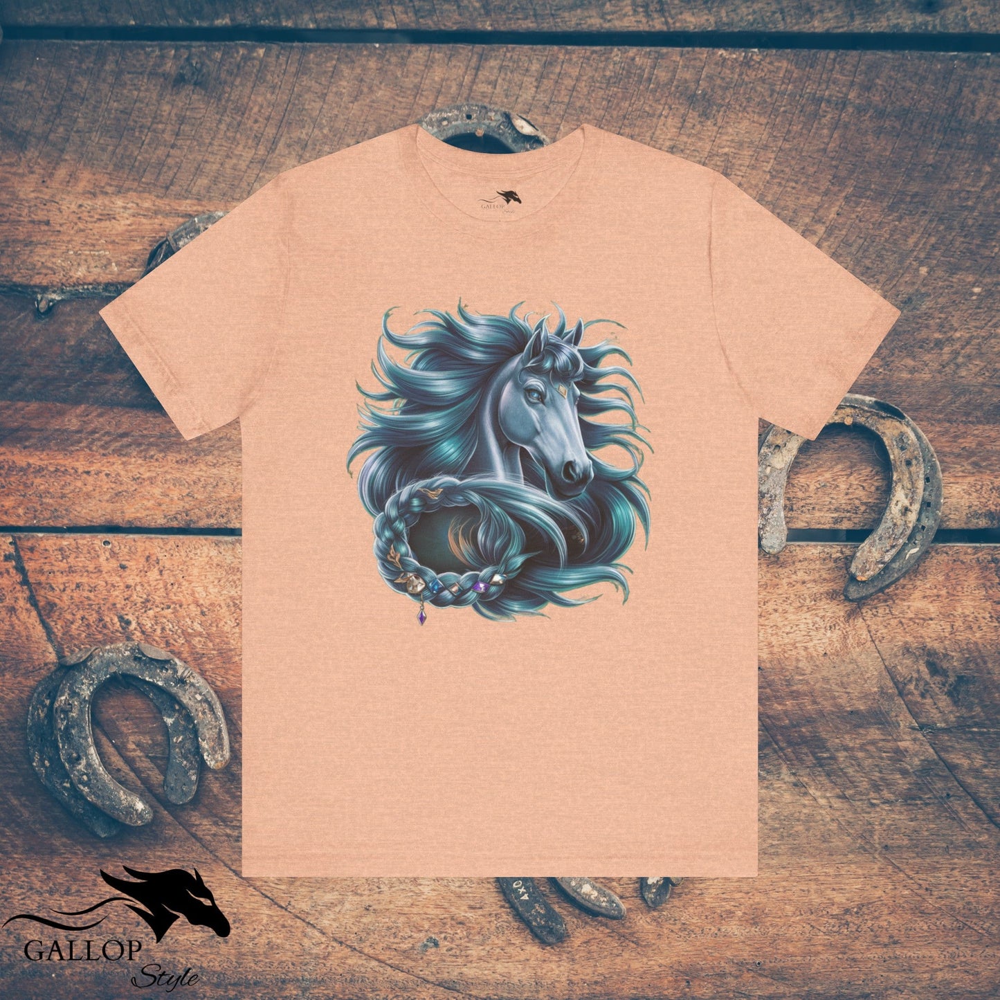 T-Shirt Heather Peach / S Mystical Majesty Blue T-Shirt GS_23