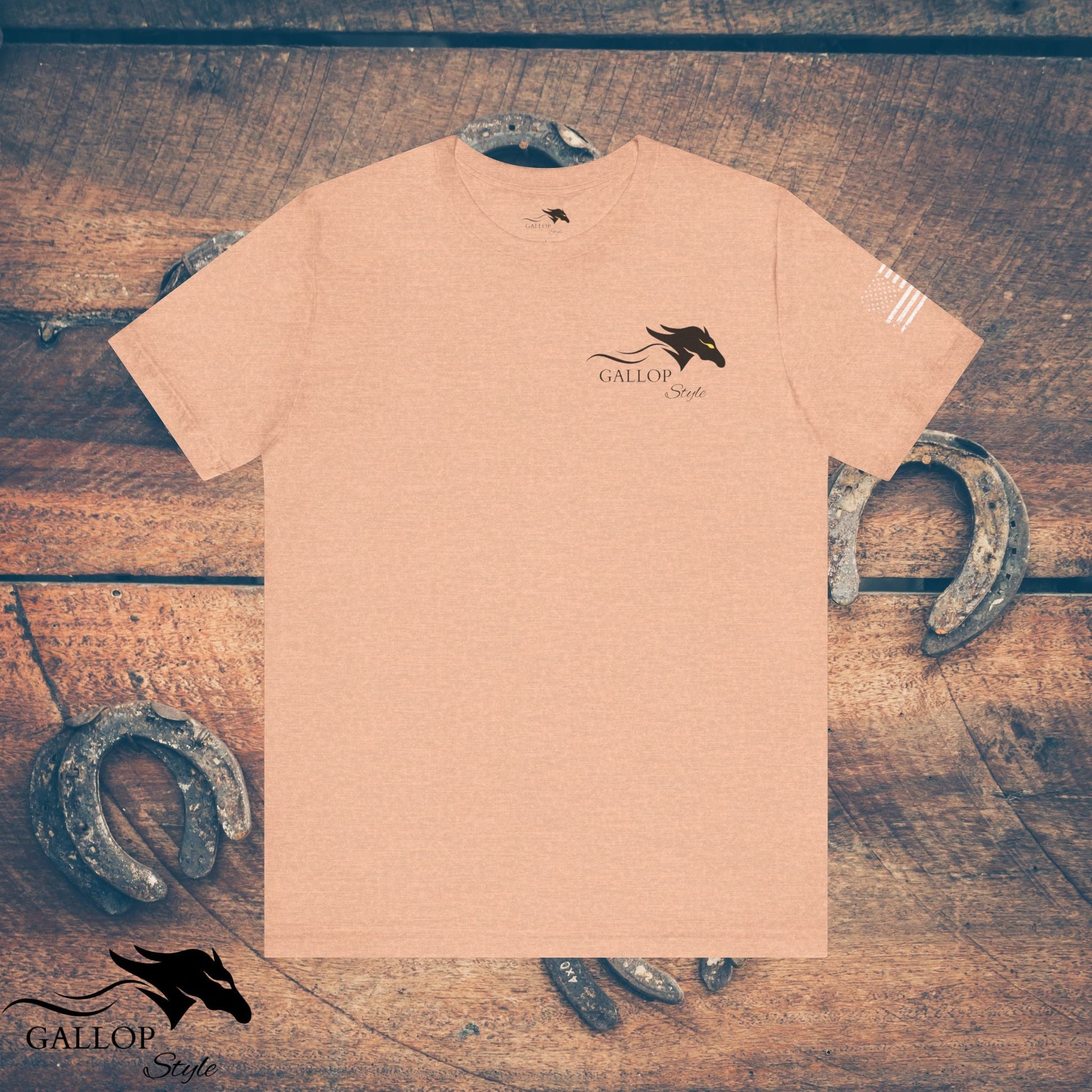 T-Shirt Heather Peach / S Premium Wild Horses Multi Print T-Shirt GS_16