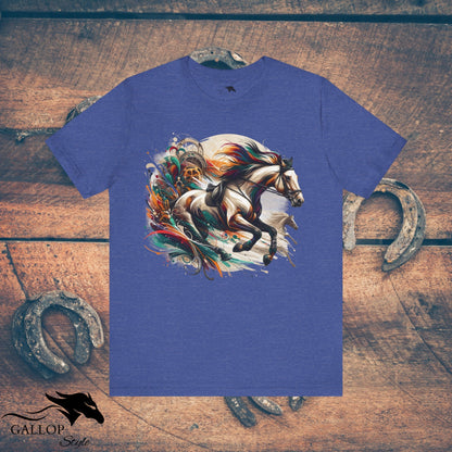 T-Shirt Heather True Royal / S BOHO Style Wild Horses GS_3 T-Shirt