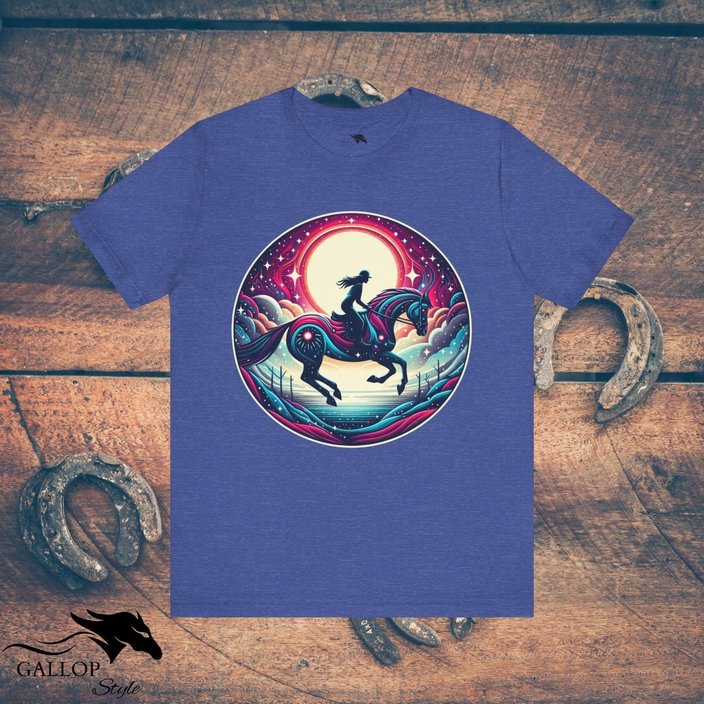 T-Shirt Heather True Royal / S Lunar Horse & Rider Modern GS_6 T-Shirt