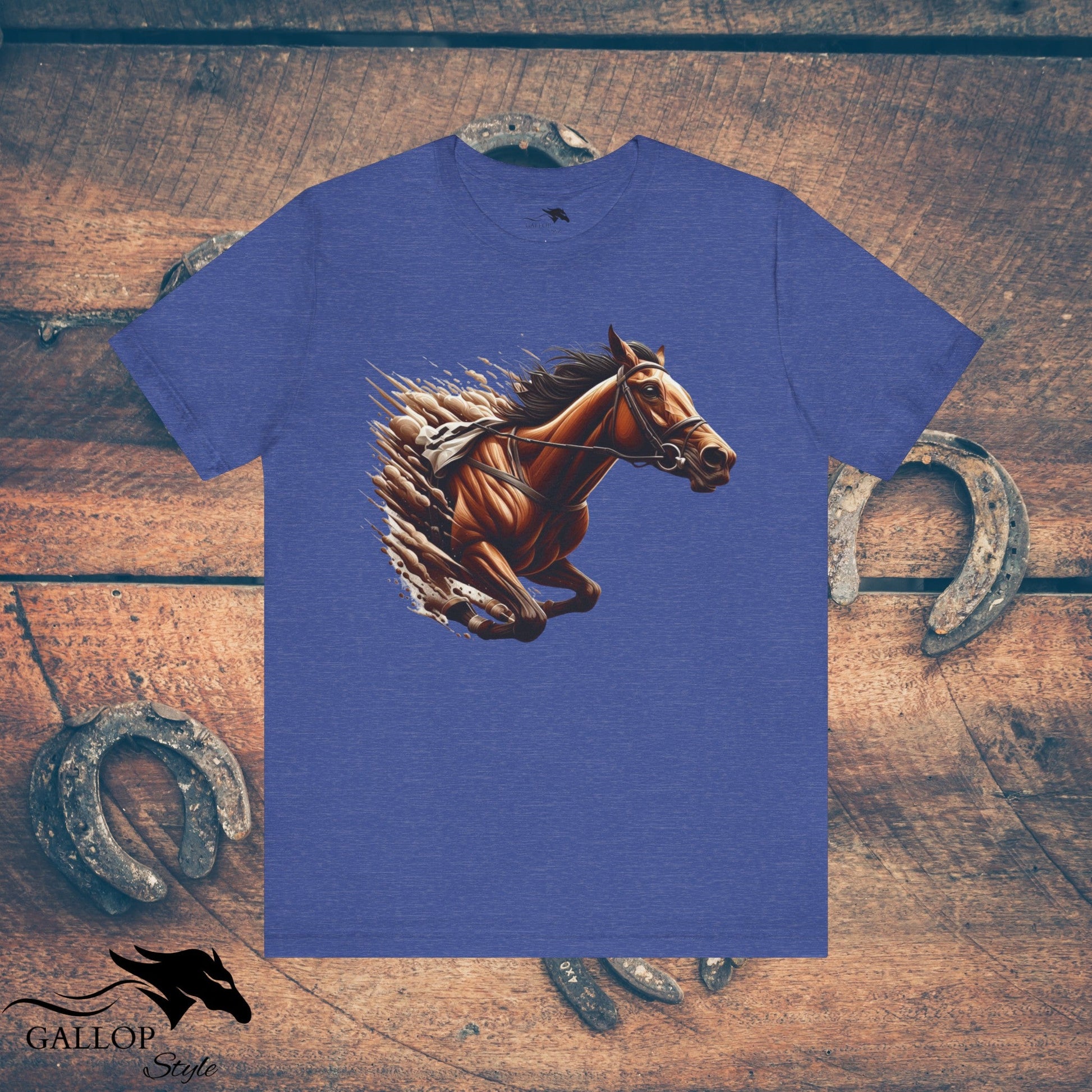 T-Shirt Heather True Royal / S Race Horse Break Out T-Shirt GS_8