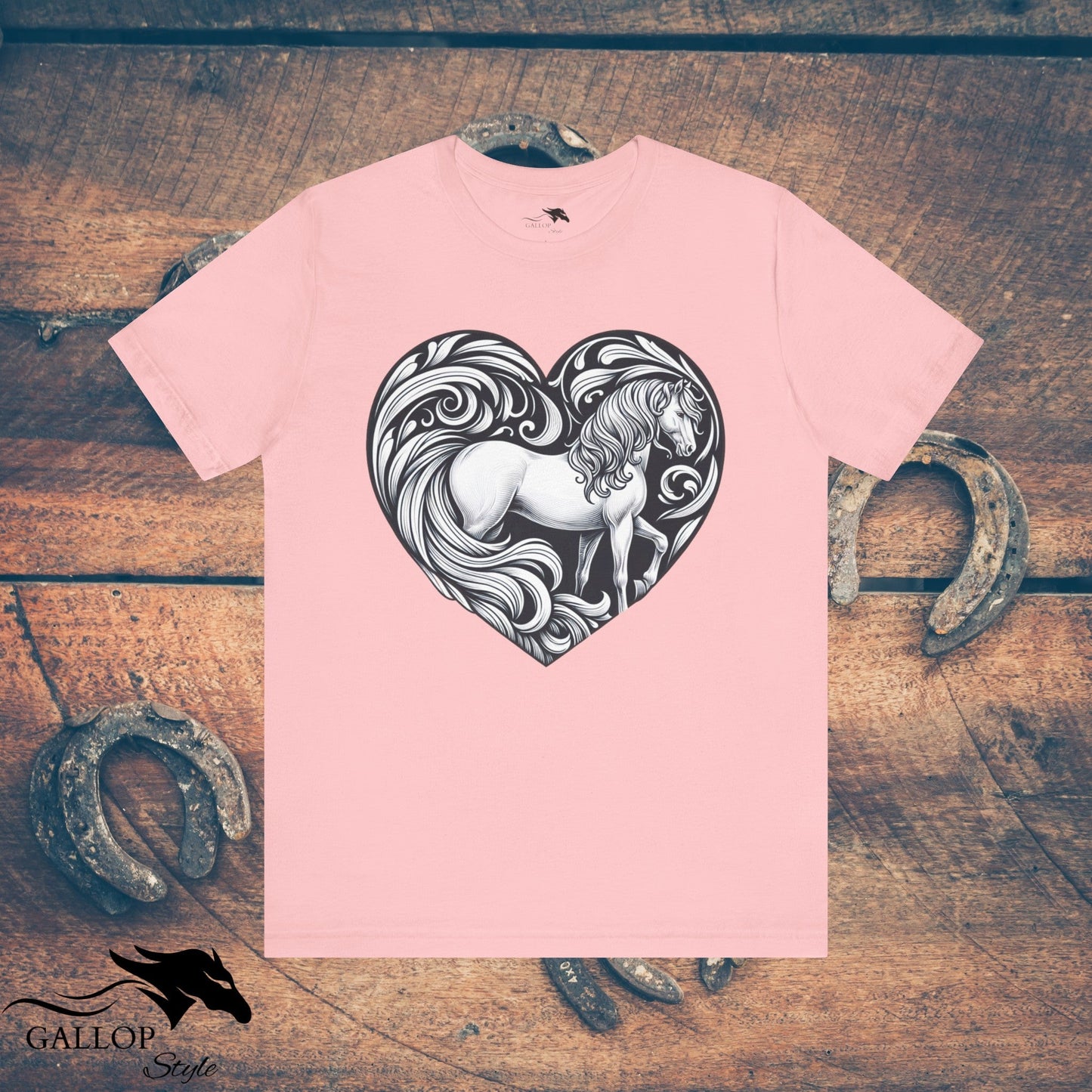 T-Shirt Pink / S Horse in Heart T-Shirt GS_25