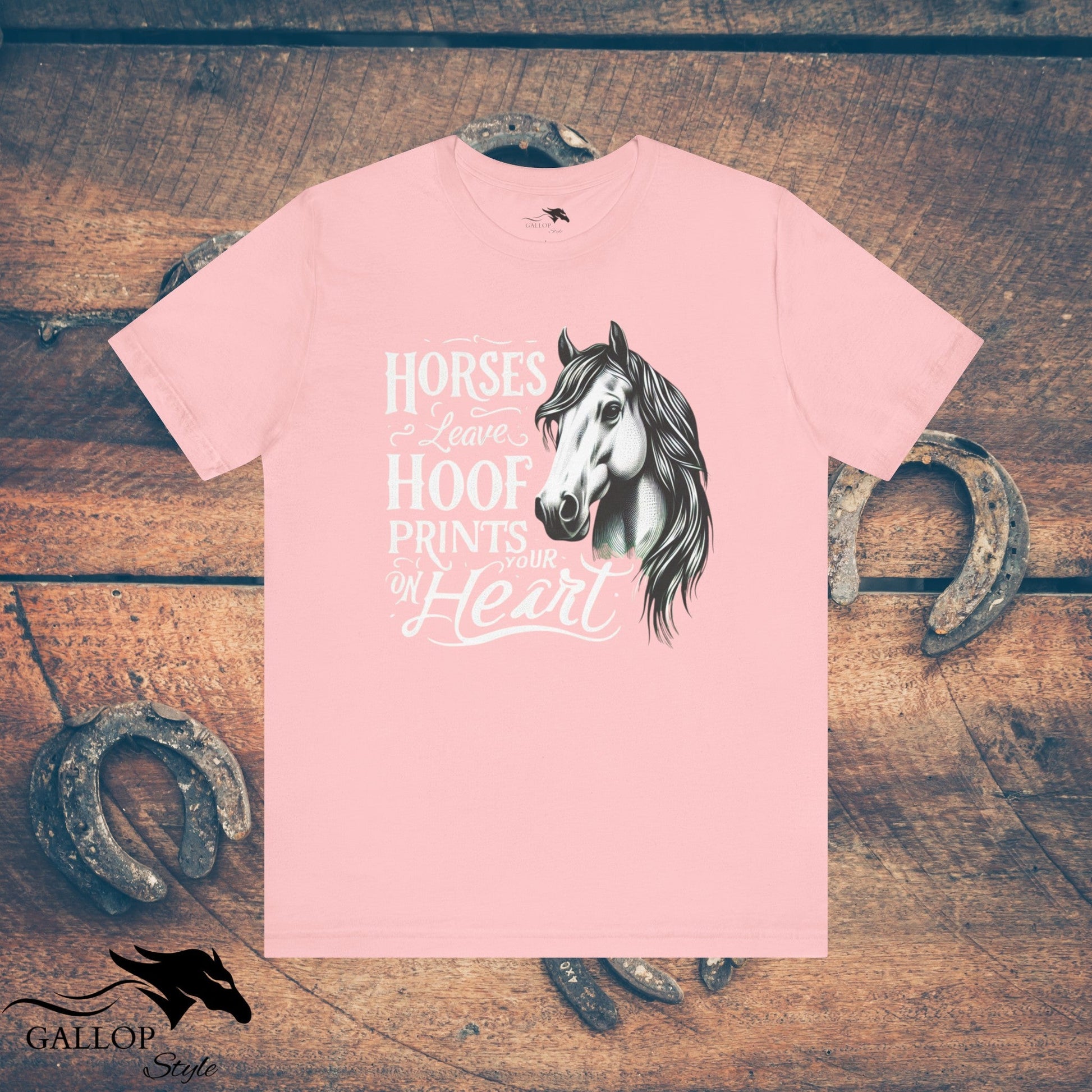 T-Shirt Pink / S Horses Leave Hoof Prints GS-2 T-Shirt